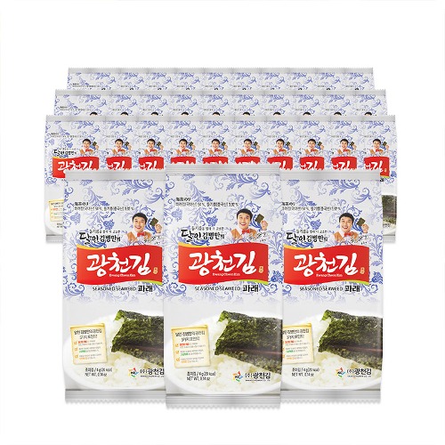 [무료배송] 광천김 파래 도시락김 32봉 - 핵이득마켓