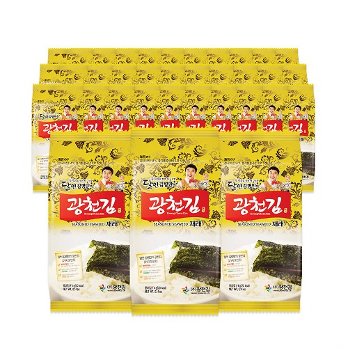[무료배송] 광천김 재래 도시락김 27봉 - 핵이득마켓