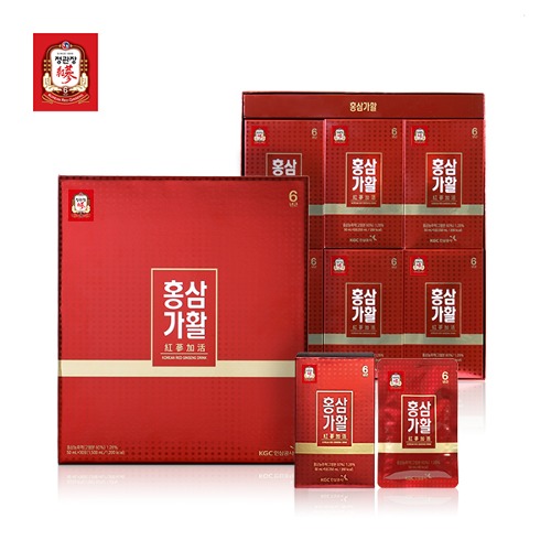 [정관장/무료배송] 홍삼가활 50ml x 30포 + 쇼핑백증정 - 핵이득마켓